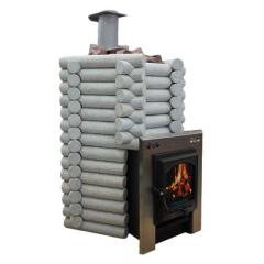 Fireplace Петрозаводскмаш-Тнп Карелия-5 ПРЕМИУМ литая 40кВт БРЕВНО