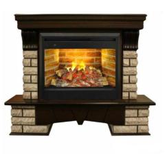 Fireplace Realflame Country Rock 26 AO Brick Silva Log 3D