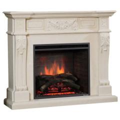 Fireplace Realflame Erica Marble White Rose