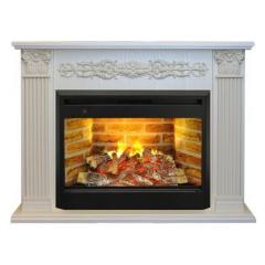 Fireplace Realflame Milton 26 WT Brick Silva Log 3D