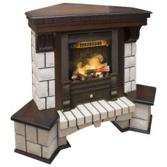 Fireplace Realflame Stone Corner Oregan 3D
