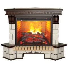 Fireplace Realflame Stone Corner 26 Leeds 26 3D