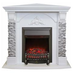 Fireplace Realflame Athena Corner WT GR Fobos Lux Black