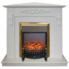 Fireplace Realflame Dominica Corner WT c Fobos Lux BR