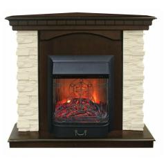 Fireplace Realflame Elford Corner AO Majestic Lux Black