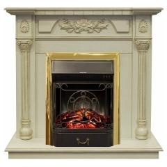 Fireplace Realflame Dacota WT Majestic S Lux Brass