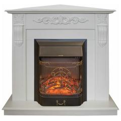 Fireplace Realflame Dominica WT Corner Majestic S Lux Black