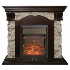Fireplace Realflame Dublin ROCK 24 AO Majestic Lux Black