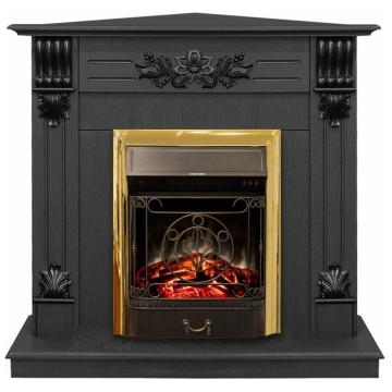 Fireplace Realflame Ottawa DN corner Majestic S Lux Brass 