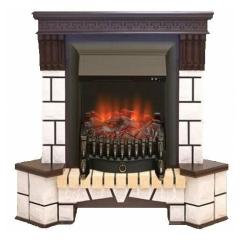 Fireplace Realflame Stone Corner AO Fobos Lux Black