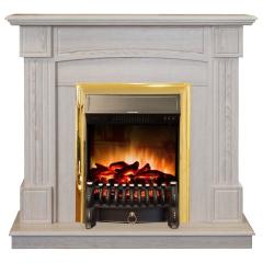 Fireplace Realflame Andrea LO-F111 с Fobos s Lux BR золотой