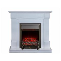 Fireplace Realflame Andrea WT с Fobos Lux S BL/BR