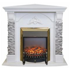Fireplace Realflame Athena Corner WT GR с Fobos Lux S BR