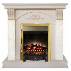 Fireplace Realflame Corfino Fobos Lux Brass /бежевый WT-F612
