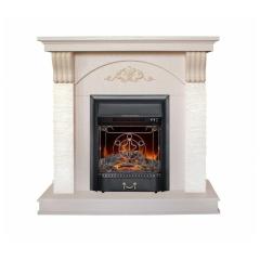 Fireplace Realflame Corfino WT с Majestic Lux BR S/BL S