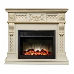 Fireplace Realflame Corsica Lux WT с Moonblaze LUX BL