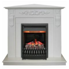 Fireplace Realflame Dominica Corner WT с Oregan 3D
