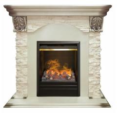 Fireplace Realflame Dublin Lux WT с Olympic 3D