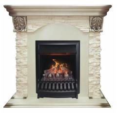 Fireplace Realflame Dublin Lux WT с Oregan 3D
