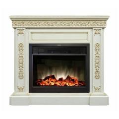 Fireplace Realflame Ekaterina WT с Moonblaze LUX BL