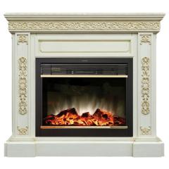 Fireplace Realflame Ekaterina WT с Moonblaze LUX BR