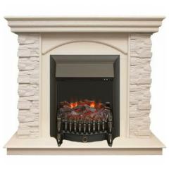 Fireplace Realflame Elford Fobos Lux Black сланец/бежевый с патиной