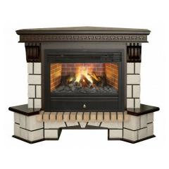 Fireplace Realflame Stone Corner 26 AO 3D Novara