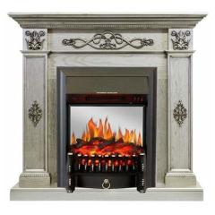 Fireplace Royal Flame Derby old silver Fobos FX M Black