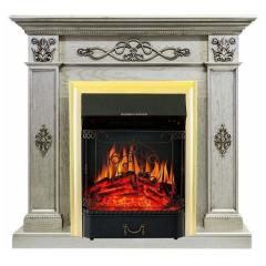 Fireplace Royal Flame Derby old silver Majestic FX Brass
