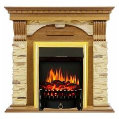 Fireplace Royal Flame Dublin Fobos FX Brass