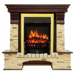 Fireplace Royal Flame Pierre luxe Fobos FX Brass