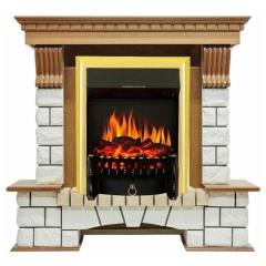 Fireplace Royal Flame Pierre luxe Fobos FX Brass