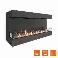 Fireplace Steelheat GRAND 1300 Стекло Стемалит