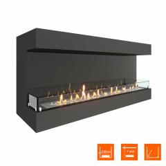 Fireplace Steelheat GRAND 1400 Стекло Стемалит