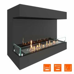 Fireplace Steelheat GRAND 900 Стекло Стемалит