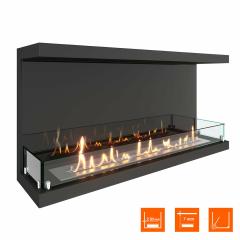 Fireplace Steelheat 1000 Стекло Стемалит