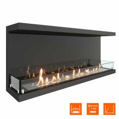 Fireplace Steelheat 1200 Стекло Стемалит