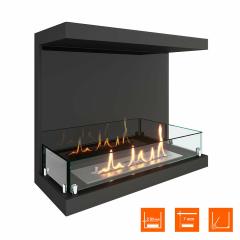 Fireplace Steelheat 600 Стекло Стемалит