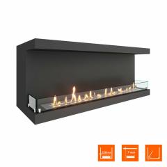 Fireplace Steelheat LONG 1300 Стекло
