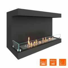 Fireplace Steelheat LONG 900 Стекло