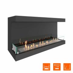 Fireplace Steelheat ONE 1100 Стекло Стемалит