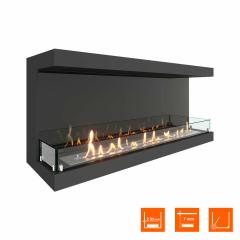 Fireplace Steelheat ONE 1200 Стекло Стемалит