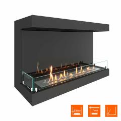 Fireplace Steelheat ONE 900 Стекло Стемалит