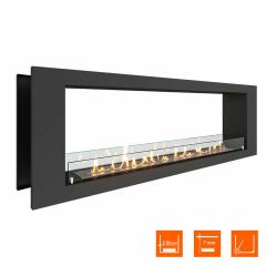 Fireplace Steelheat LONG 1500 Стекло