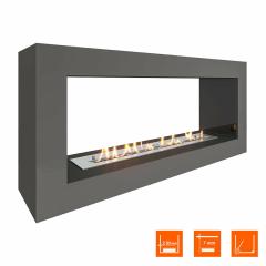 Fireplace Steelheat FRAME ONE 1000 серый Стемалит