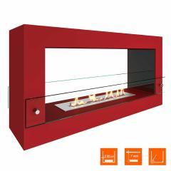 Fireplace Steelheat FRAME ONE 900 красный Стекло Стемалит