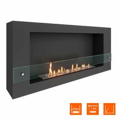 Fireplace Steelheat WALL LONG 1200 Стекло
