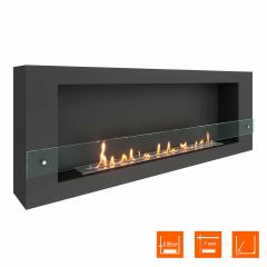 Fireplace Steelheat WALL LONG 1500 Стекло