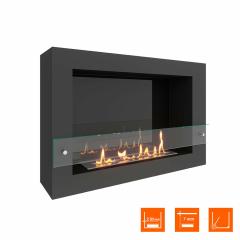 Fireplace Steelheat WALL ONE 800 Стекло Стемалит