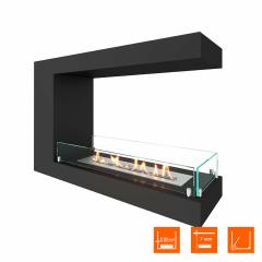 Fireplace Steelheat LONG 800 Стекло